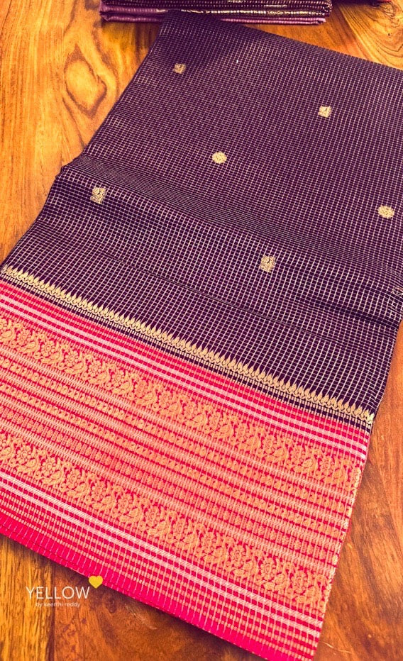ZARI CHECKS SILK SAREE