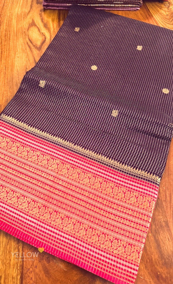 ZARI CHECKS SILK SAREE