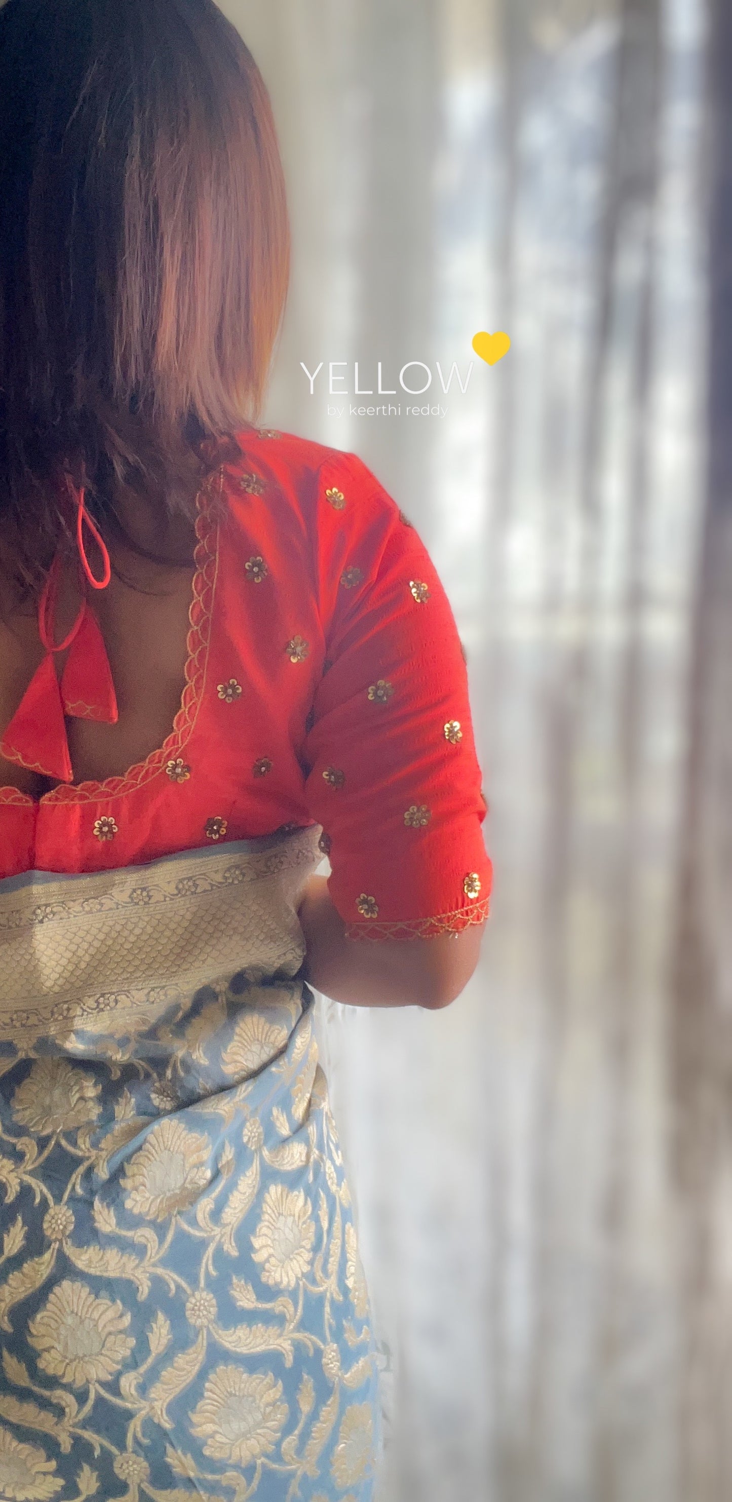 HANDWORKED RAWSILK BLOUSE