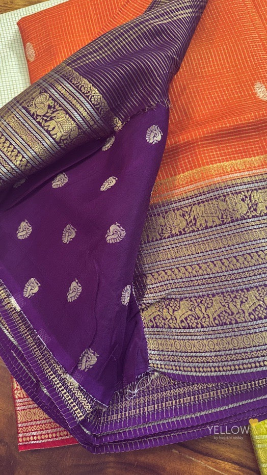 ZARI CHECKS SILK SAREE