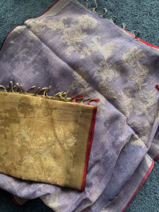 PASTEL LINEN SAREES