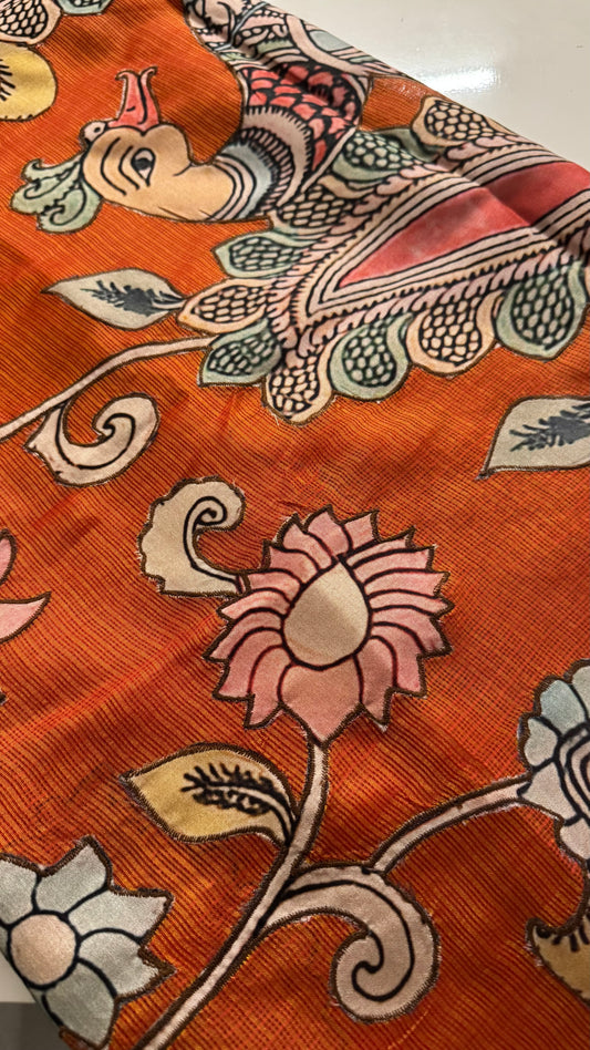 Kalamkari appliqué Kota sarees