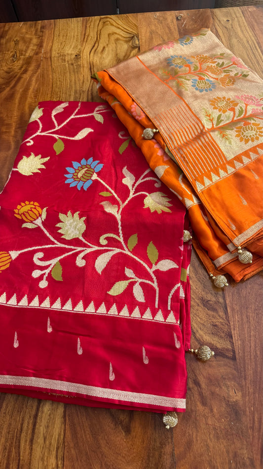 Banarasi crape saree