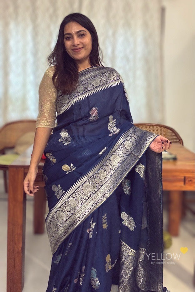 SILK KOTA SAREES WITH ANTIQUE ZARI BORDERS