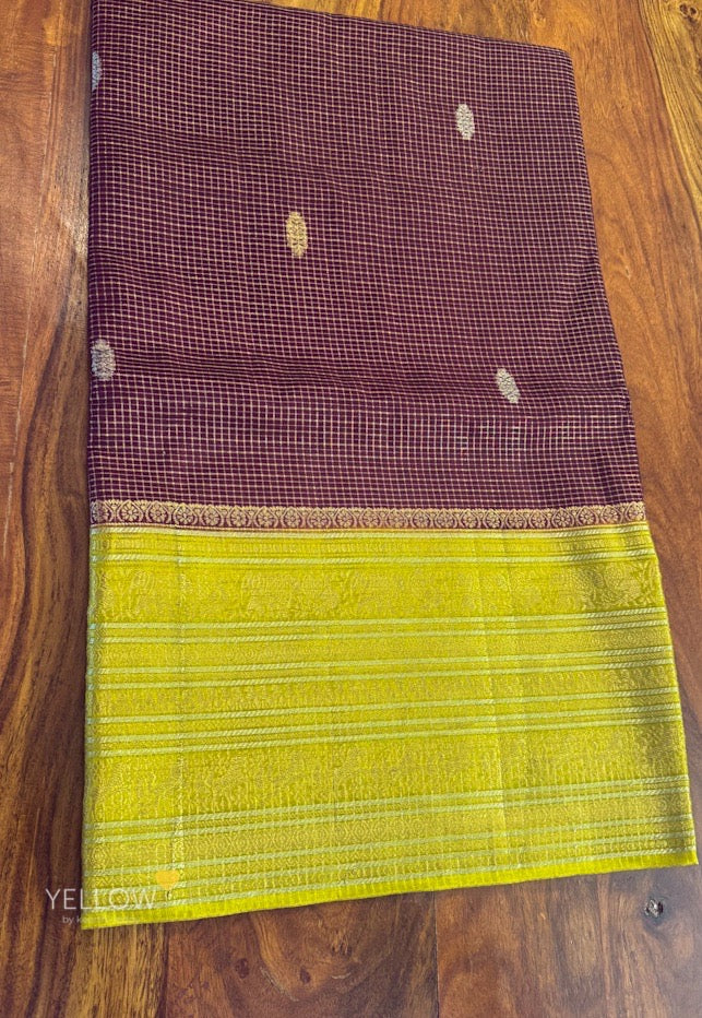 ZARI CHECKS SILK SAREE
