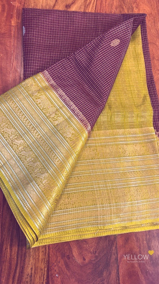 ZARI CHECKS SILK SAREE