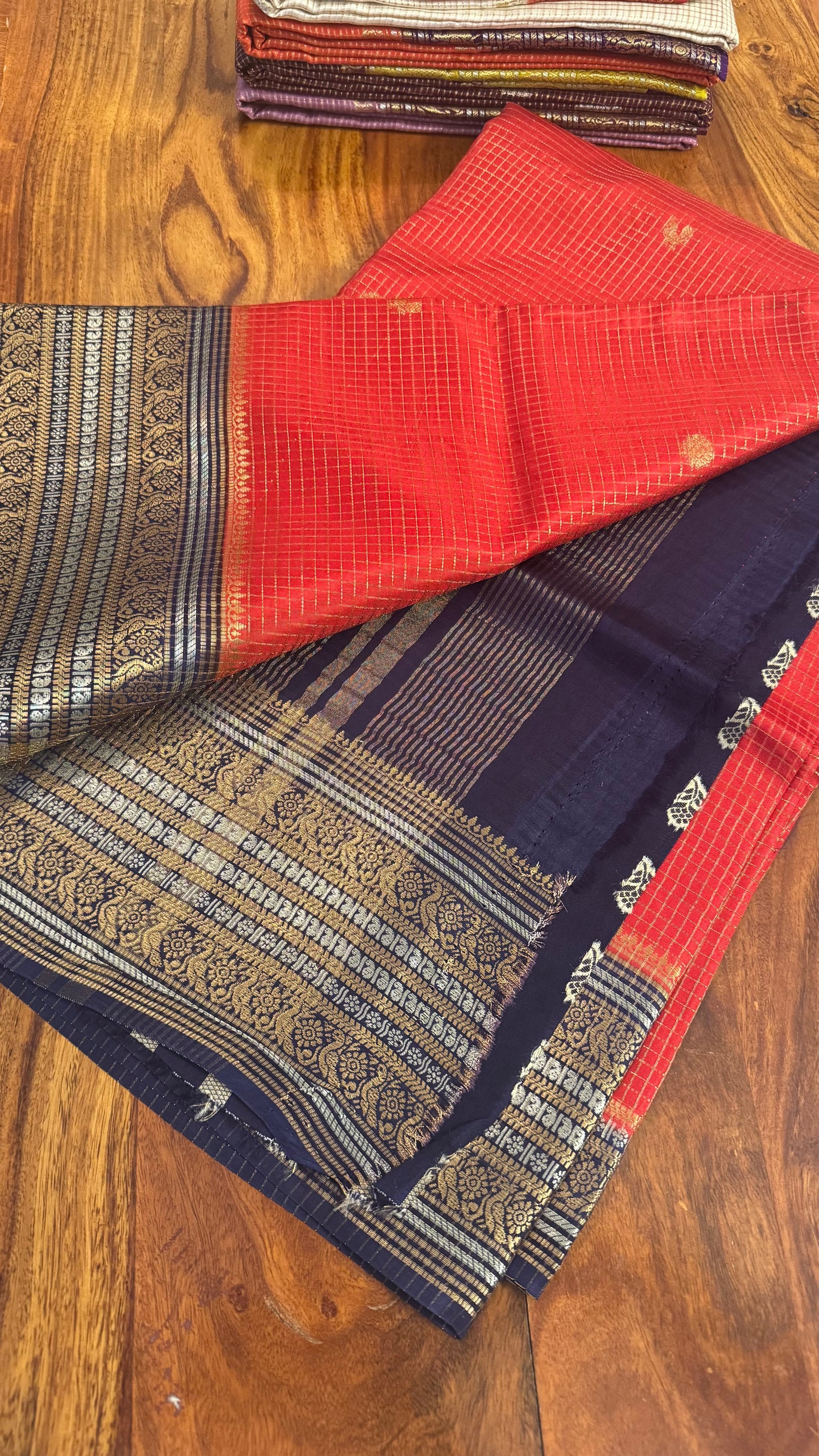 ZARI CHECKS SILK SAREE
