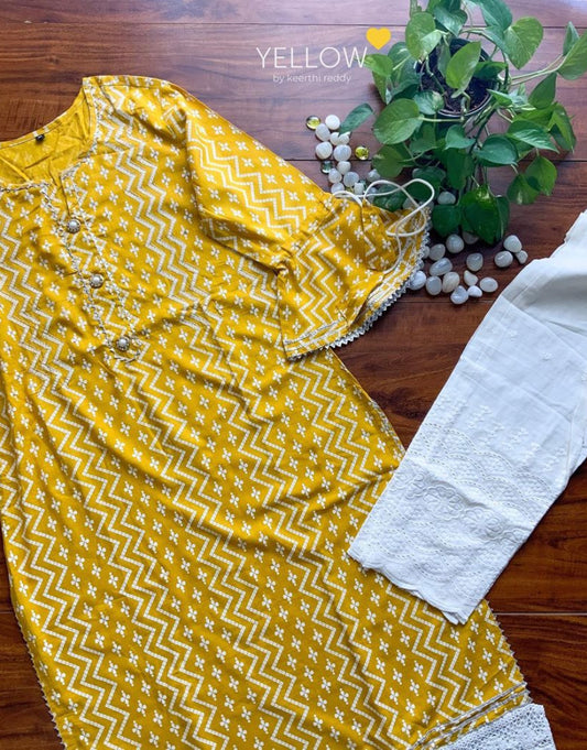 ZIG ZAG KURTI SET