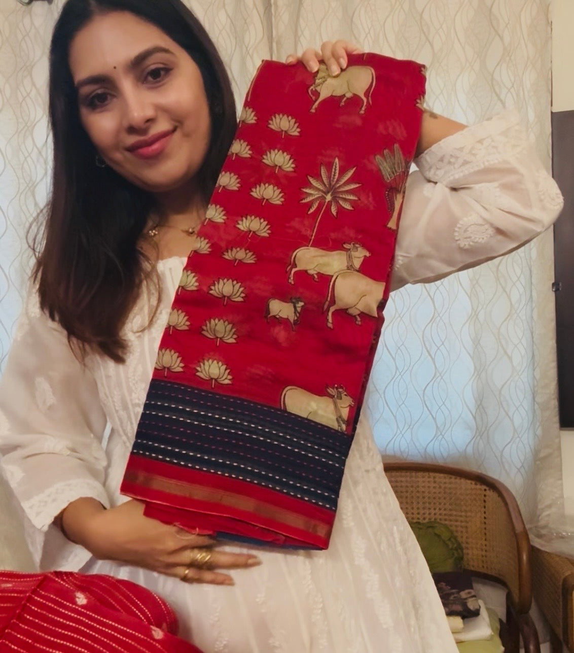 CHANDERI PRINTED SAREES