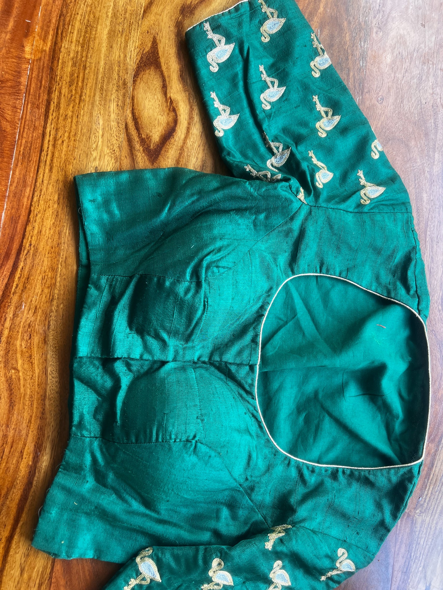 Rawsilk Flamingo worked blouse