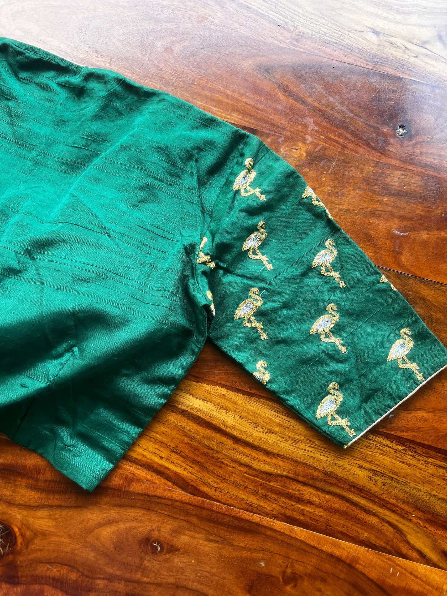 Rawsilk Flamingo worked blouse