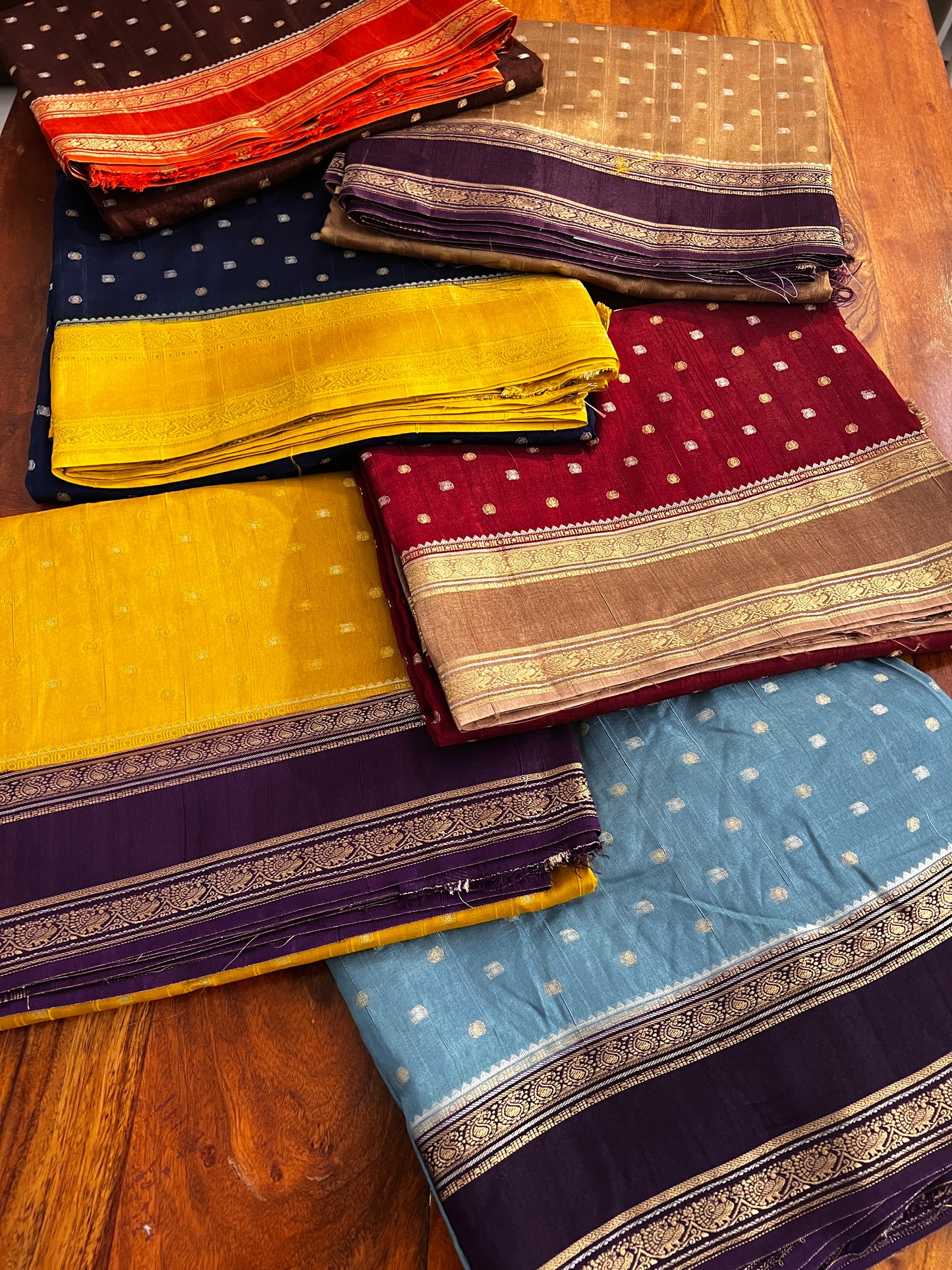 Rawsilk vintage border sarees