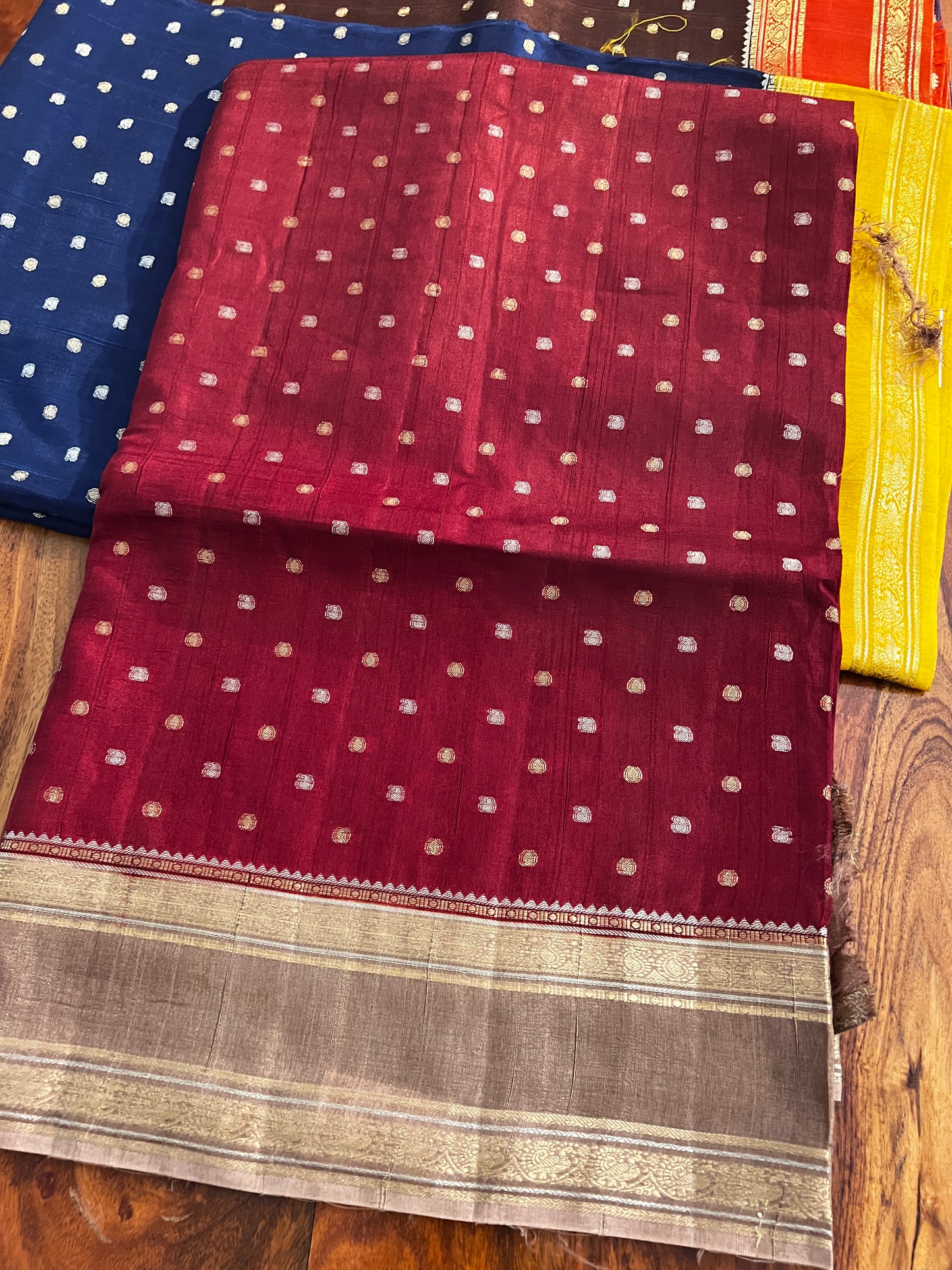 Rawsilk vintage border sarees