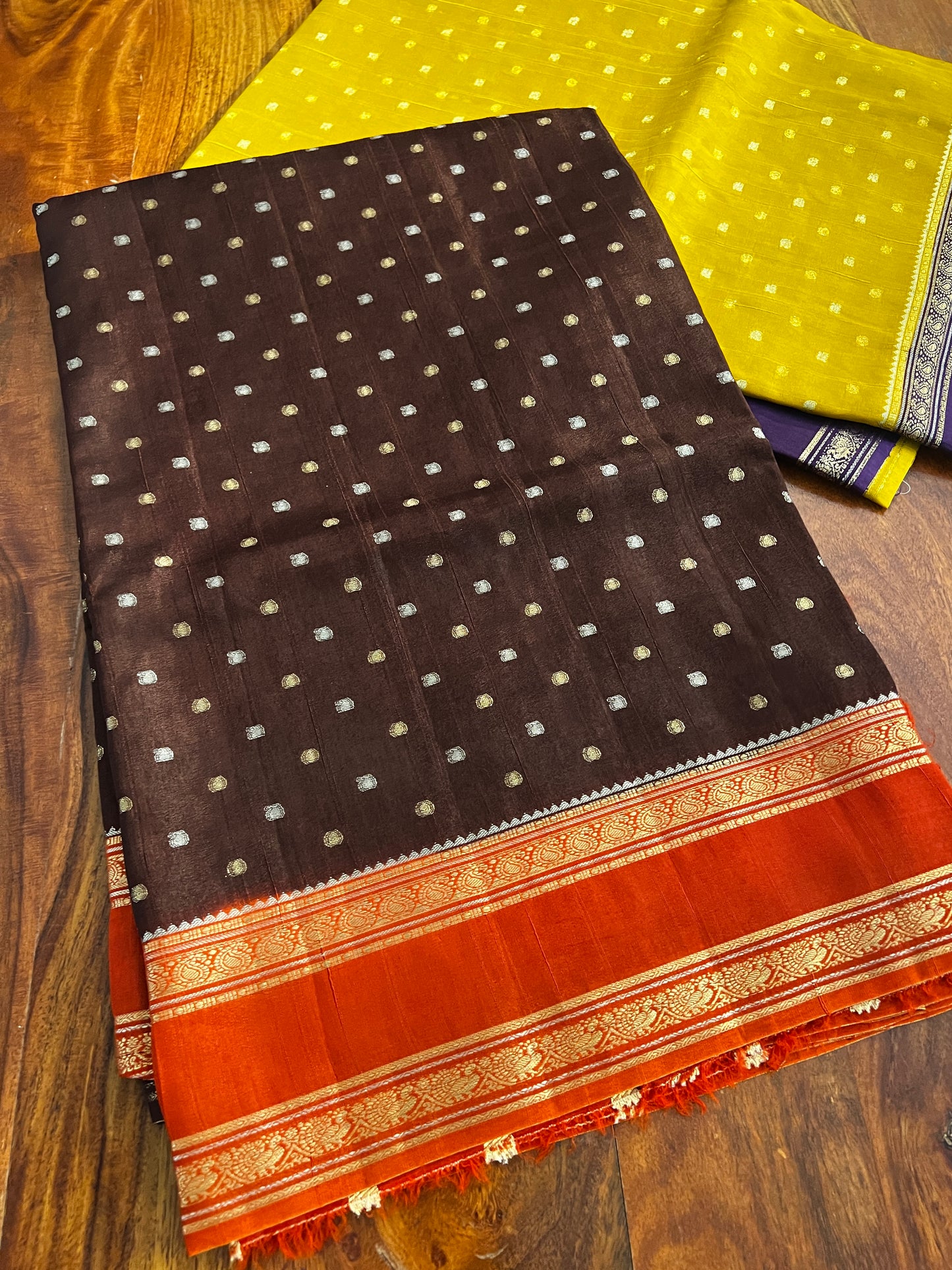 Rawsilk vintage border sarees