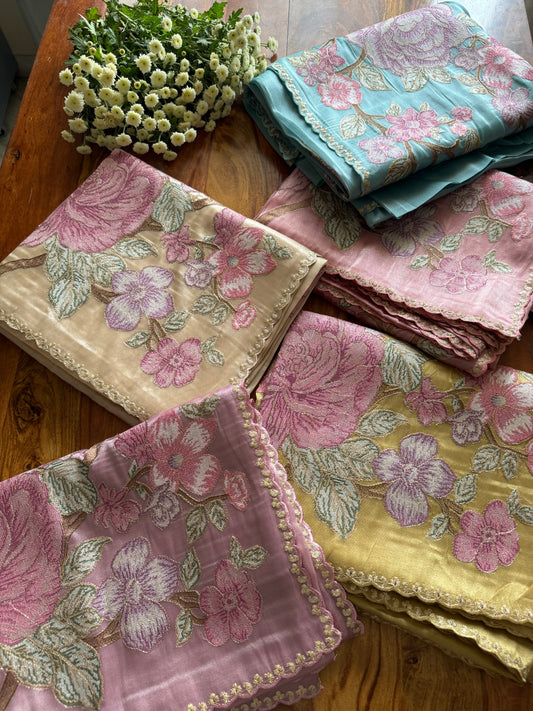 TISSUE ORGANZA SAREE