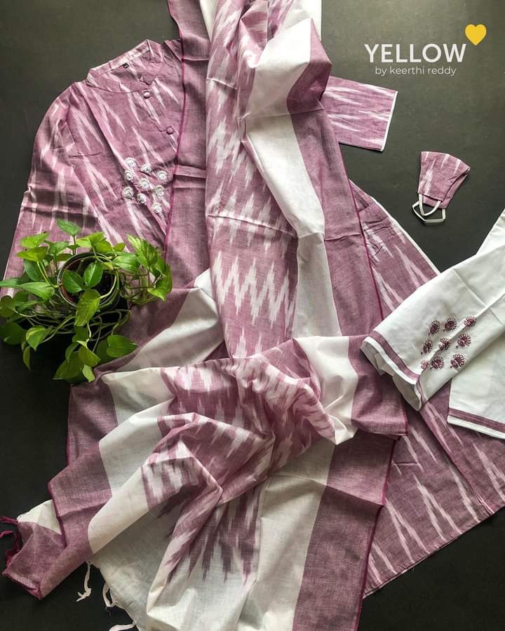 Cotton Ikkat Suit set